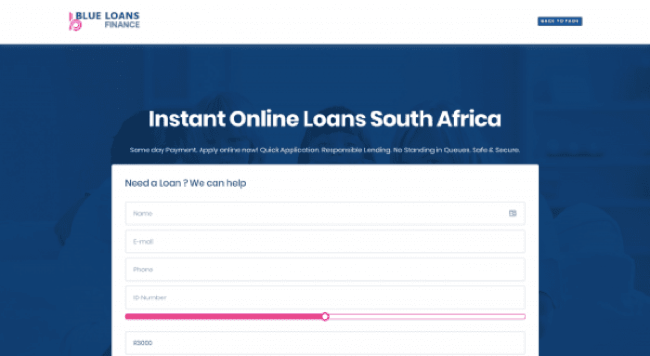 Blue Chip Finance - Loans up to R150.000