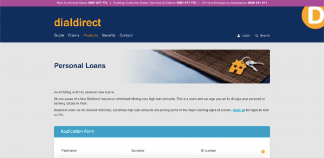 Dialdirect - Loans up to R250.000
