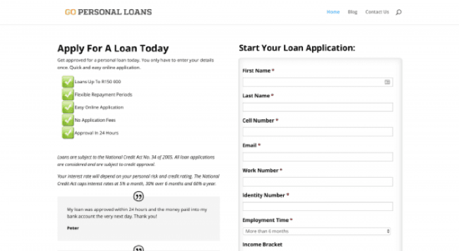 Go Personal Loans