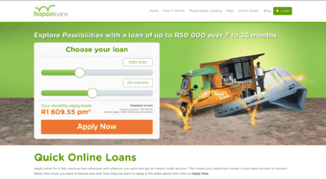 Hopon Loans - Loans up to R50.000