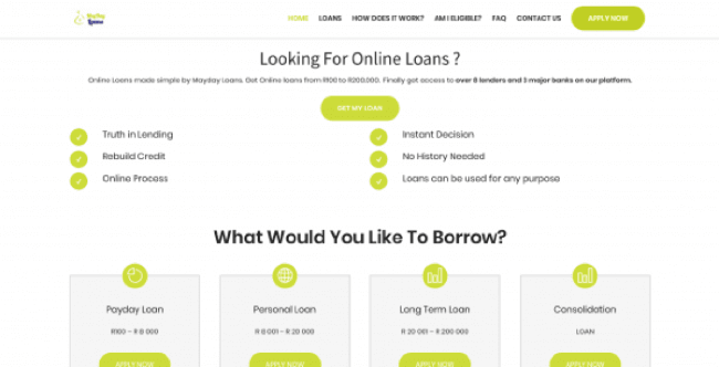 Mayday Loans - Loans up to R200.000